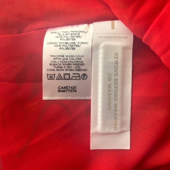 Loft dress new with tags! Size small women’s. Red with fun floral print. - Picture 9 of 10